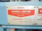 USED: Farrel internal mixing and extrusion system, type CP12, consisting of (1) Farrel continuous mixer, 10:1 L/D. Material of construction is carbon steel on product contact parts. 5.6 kw motor feed...