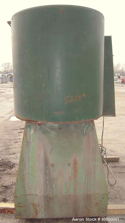 Used Densifier, Carbon Steel. Oval shaped bowl approximately 70" long x 35" wide x 40" deep. (2) bottom blades, (1) driven by a 175 hp, 3/60/460 volt, 1780 rpm motor, (1) driven by an approximate 175...