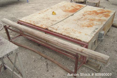 Used Densifier, Carbon Steel. Oval shaped bowl approximately 70" long x 35" wide x 40" deep. (2) bottom blades, (1) driven by a 175 hp, 3/60/460 volt, 1780 rpm motor, (1) driven by an approximate 175...