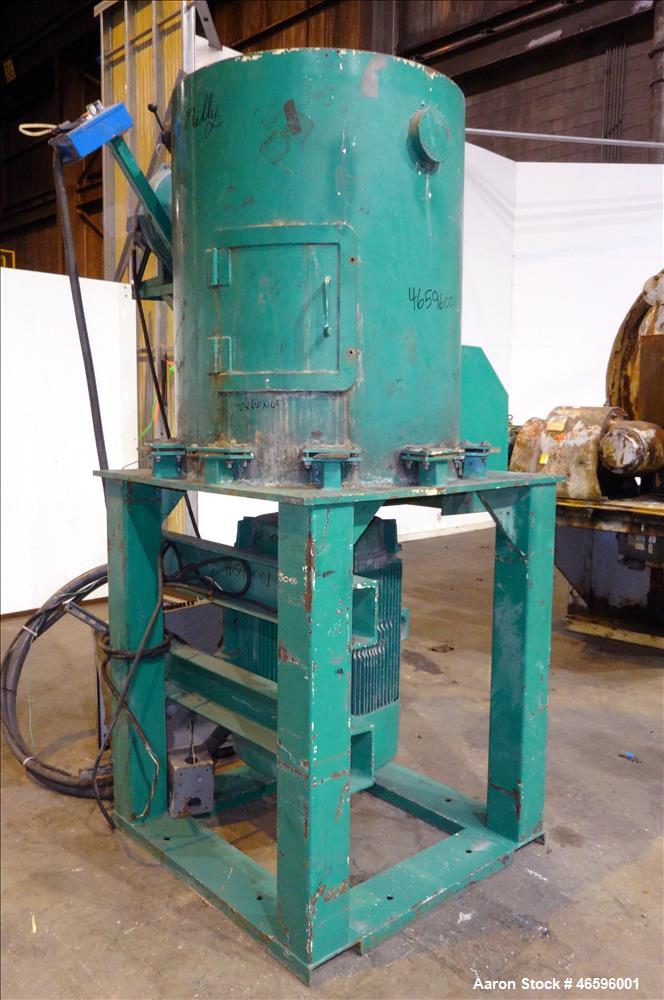 Used Odawara Automation Densifier, Carbon Steel. Approximate 38" diameter x 46" deep mixing chamber. Flat top with feed opening, side bottom discharge with door, side access door. Single tier bottom ...