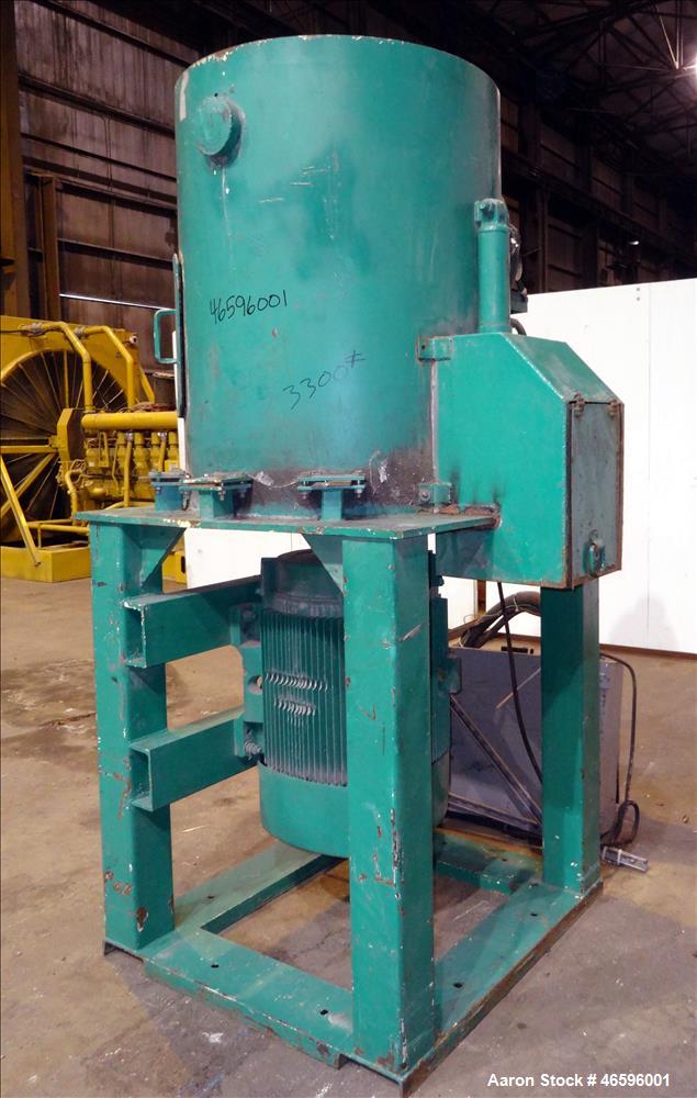 Used Odawara Automation Densifier, Carbon Steel. Approximate 38" diameter x 46" deep mixing chamber. Flat top with feed opening, side bottom discharge with door, side access door. Single tier bottom ...