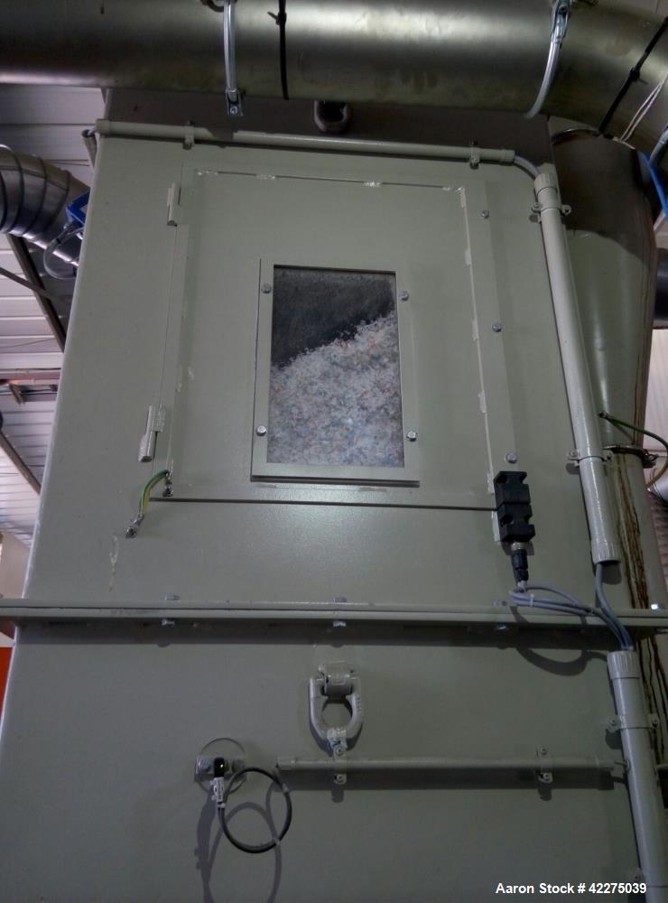 Used Pallmann Agglomerator PFV250 completely automatic process machine as new. Only 700 worked hours, year 2014. Knife Mill infeed 500 X 700 mm. Rotor type F - diameter 500 mm.- length 700 mm. Rotor ...
