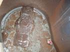 Used Densifier, Carbon Steel. Oval shaped bowl approximately 70