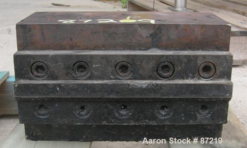 USED: Approximately 30 hole strand die last used with 4-1/2" extruder.