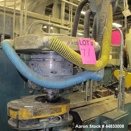 Used USED 16" O.D. WESTERN OSCILLATING BLOWN FILM DIE, ON WESTERN OSCILLATING CART. INCLUDES ADDEX DUAL LIP AIR RING.