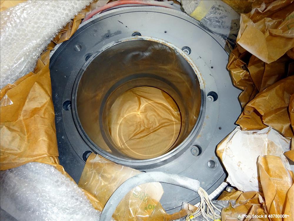Used Windmoller & Holscher blown film head, type 214/315-3 ZJK. 10.92" (280 mm) dia. inner ring. Incl. motor. On (4) wheels.