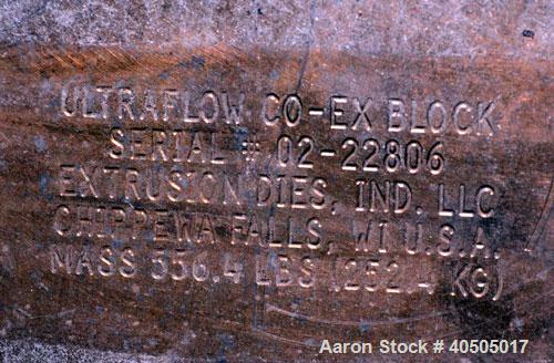 Used EDI UltraFlow Co-Ex Die Block, serial# 02-22806.