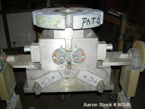 USED: Dual manifold adapter. Last used on a 92 mm twin screw extruder.
