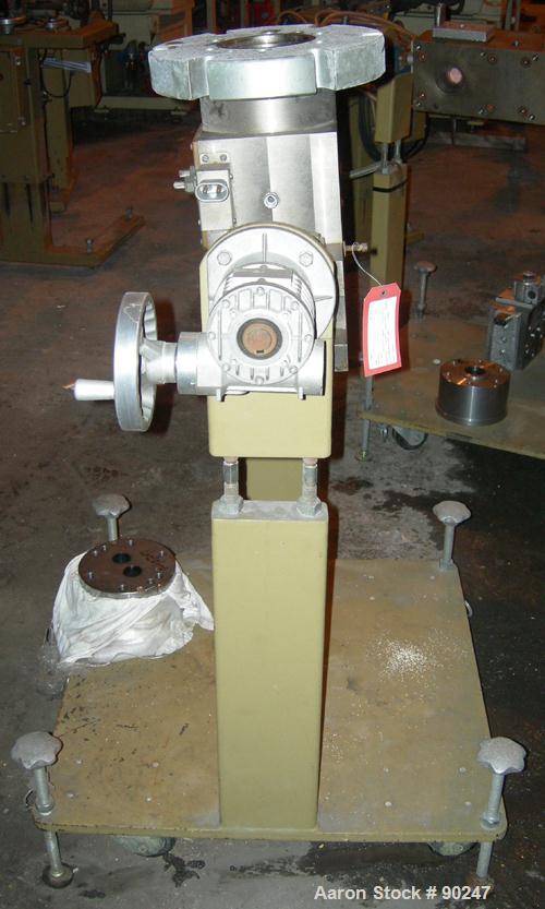 USED: Dual manifold adapter. Last used on a 92 mm twin screw extruder.