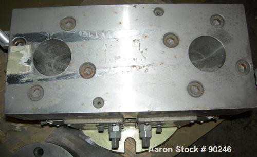 Used Dual Manifold Adapter. Last used on a 92 mm twin screw extruder.