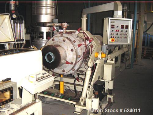 USED: Reifenhaeuser pipe die unit, type RK-R 0400. External diameter3.5" - 17.7" (90-450 mm). Connecting tools to co-extruder 90 degangle, including (1) 3.5"/0.32" die head (90 mm, thickness 8.2 mm);...