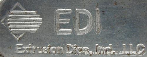Used EDI 3 Manifold Sheet Die. Approximate 78-1/4" slot opening with upper adjustable lip. Fixed removable lower lip with 2 restrictor bars. Installed lower lip for gap range from .345 to .443. Die f...
