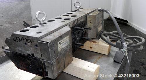 Used Allied Dies 28 Wide Flex Lip Sheet Die, Model ADRW, Job #99-1306-0102. No choker bar. 1" Back center feed. 1/460 Volt.