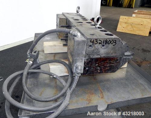 Used Allied Dies 28 Wide Flex Lip Sheet Die, Model ADRW, Job #99-1306-0102. No choker bar. 1" Back center feed. 1/460 Volt.