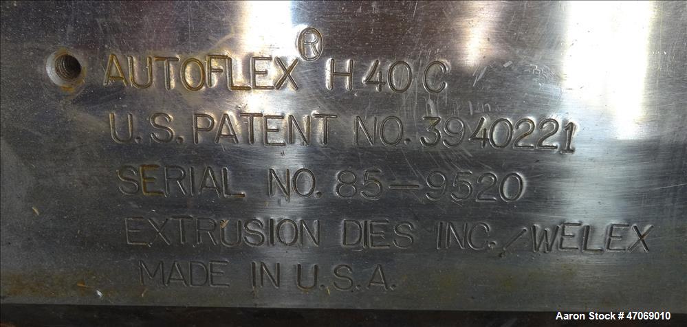 Used EDI Extrusion Dies 90" Wide Autoflex H40C Sheet Die.
