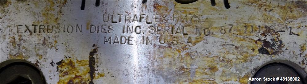 Used EDI 30" Ultraflex HM75 Sheet Die. Back center feed.Rectangular feed good f