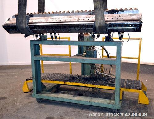 Used EDI 90" Wide Extrusion Die, Model Ultraflex HR75. Job# 93-15194-1-2. Back center feed. Includes die stand.