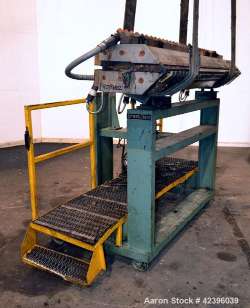 Used EDI 90" Wide Extrusion Die, Model Ultraflex HR75. Job# 93-15194-1-2. Back center feed. Includes die stand.