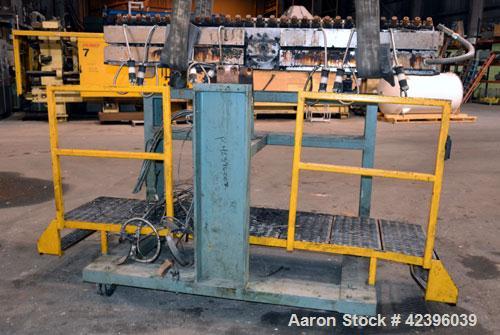 Used EDI 90" Wide Extrusion Die, Model Ultraflex HR75. Job# 93-15194-1-2. Back center feed. Includes die stand.