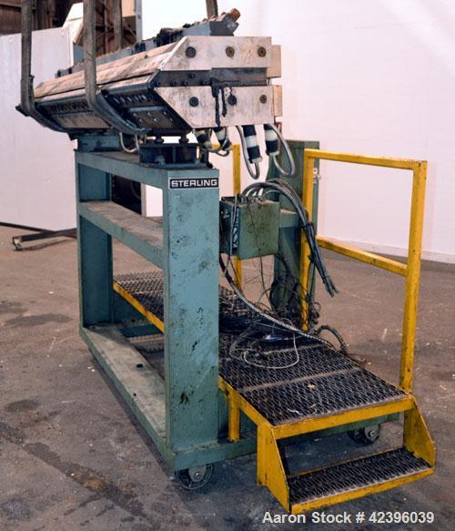 Used EDI 90" Wide Extrusion Die, Model Ultraflex HR75. Job# 93-15194-1-2. Back center feed. Includes die stand.