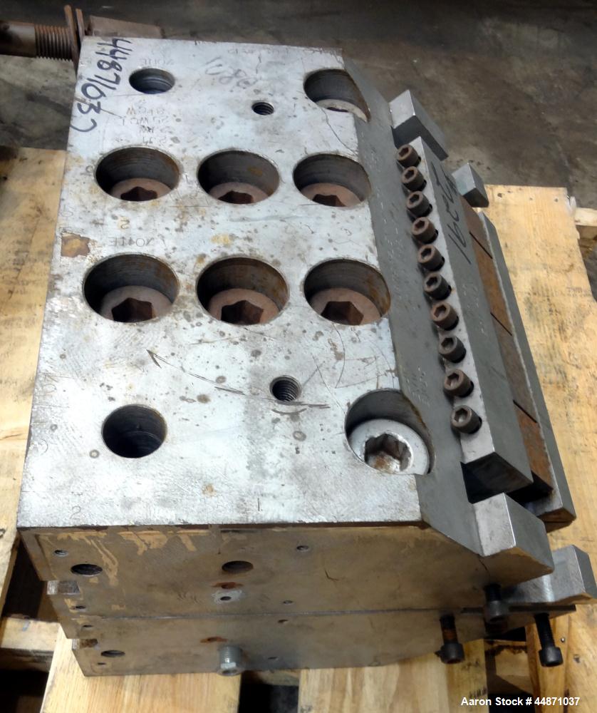 Used EDI 10.75" Wide MasterFlex H-75 Sheet Die.  Back center feed.  Serial #0821-89, built 1989.