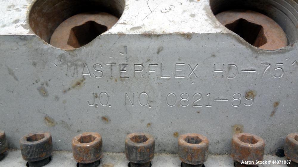 Used EDI 10.75" Wide MasterFlex H-75 Sheet Die.  Back center feed.  Serial #0821-89, built 1989.
