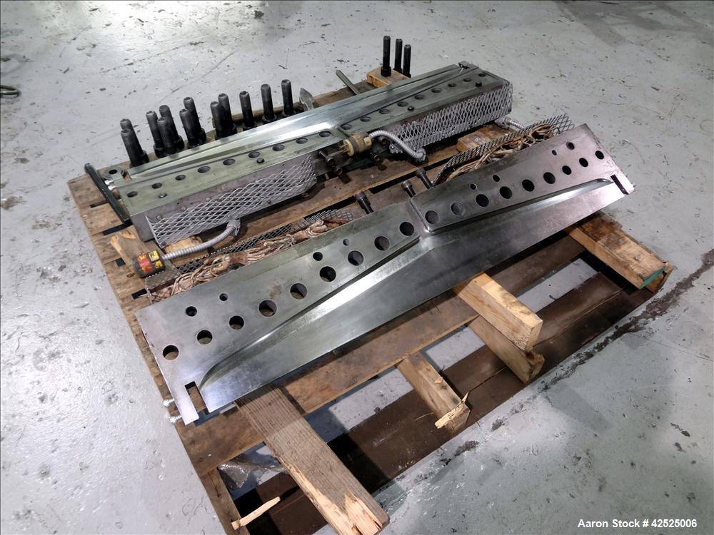 Used EDI Extrusion Die 44" Wide Sheet Die. Back center feed. Serial# RW-73-5148.