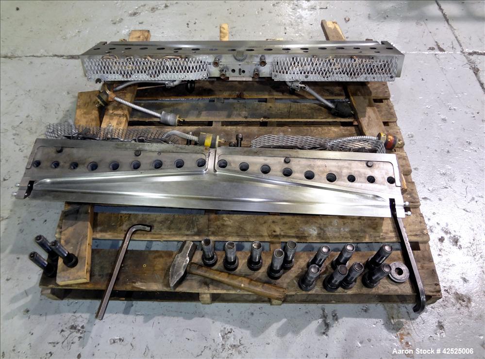 Used- EDI Extrusion Die 44" Wide Sheet Die. Back center feed. Serial# RW-73-5148.