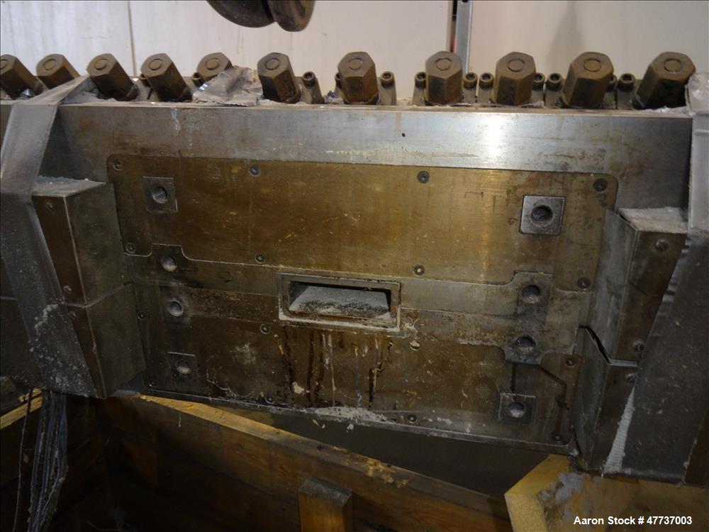 Used EDI Extrusion Dies 64" Wide Ultraflex Fast Gap Extrusion Die, Model UHRC-200. Multiflow 1 manifold design, center manifold width 2.000, end manifold width 1.000, land 1.000, lip opening 0.100 at...