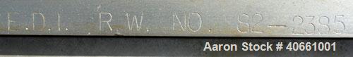 Used EDI 41" Ultraflex R75 wide die. 1 phase, 230 volt. 1.25" diameter entrance. Lip opening range .001" - .075". Includes 8 die lips.