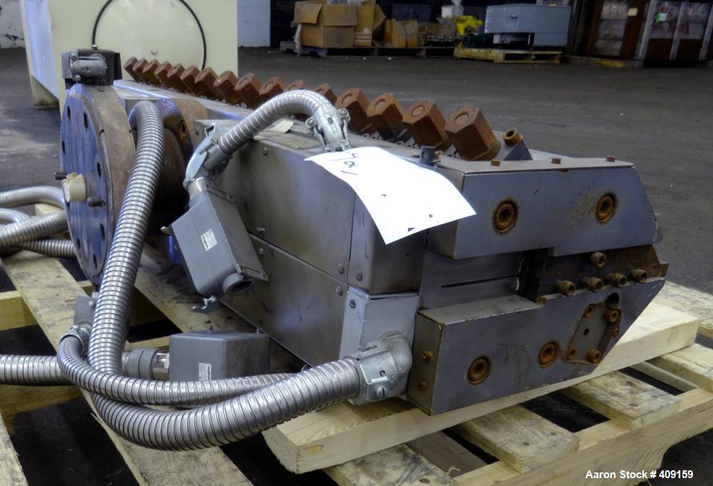 Used EDI 43.5" Wide Sheet Die. Includes restrictor bar, and back center feed. Serial# 97-18890-1-2.