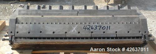 Used EDI 30" Wide Sheet Die. Restrictor bar, 3/4" back center feed.