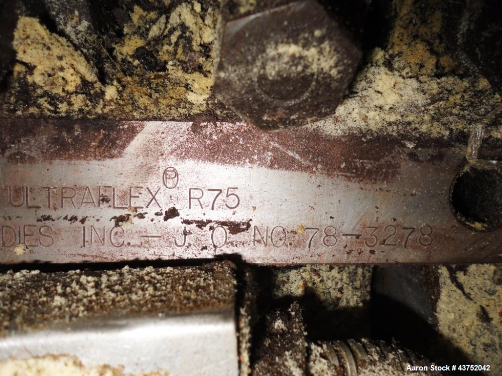 Used EDI 18" Wide Sheet Die. Flexible upper lip, fixed removable lower lip. 45 Degree restrictor bar.