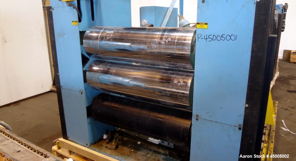 Used EDI Extrusion Dies 28" Wide Sheet Die. Equipped with a 45 degree restrictor bar.