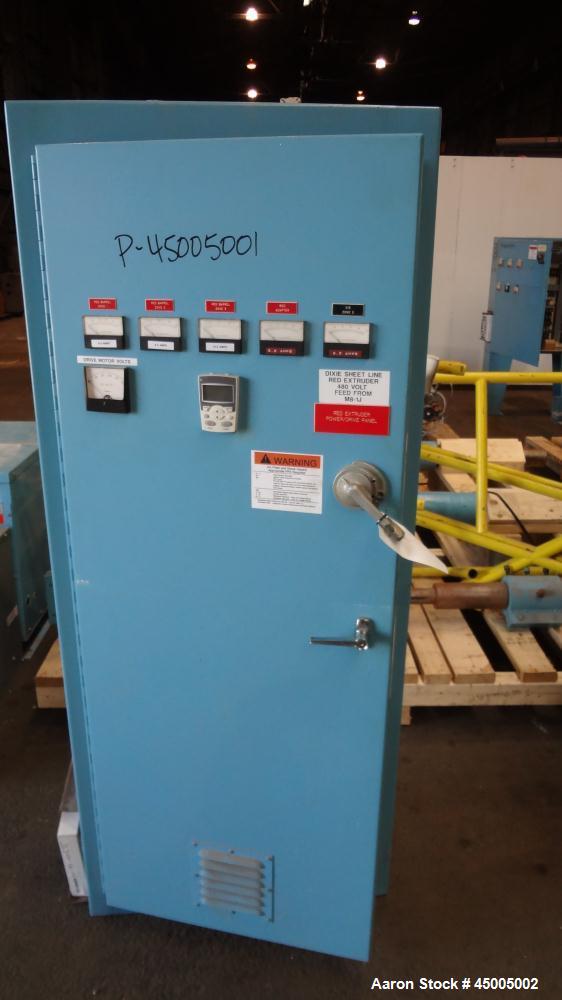 Used EDI Extrusion Dies 28" Wide Sheet Die. Equipped with a 45 degree restrictor bar.