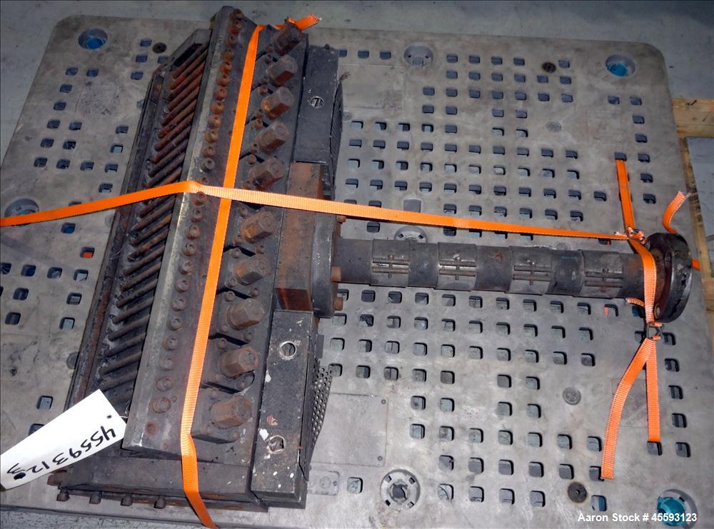 Used EDI 30" Wide Restrictor Bar Sheet Die. Extended lip adjustment, back center feed. Serial# 82-7045, A.D.# 97-1114-01-R.W.