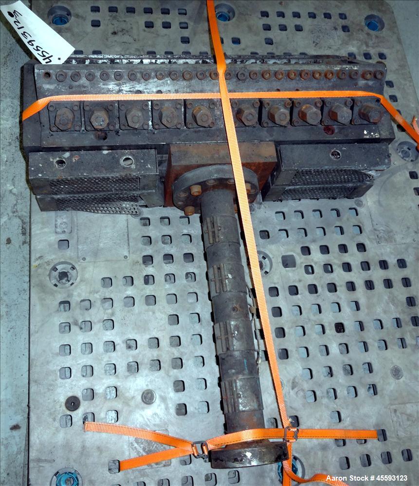 Used EDI 30" Wide Restrictor Bar Sheet Die. Extended lip adjustment, back center feed. Serial# 82-7045, A.D.# 97-1114-01-R.W.