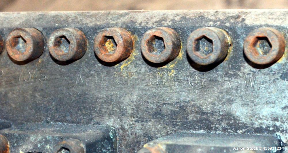 Used EDI 30" Wide Restrictor Bar Sheet Die. Extended lip adjustment, back center feed. Serial# 82-7045, A.D.# 97-1114-01-R.W.