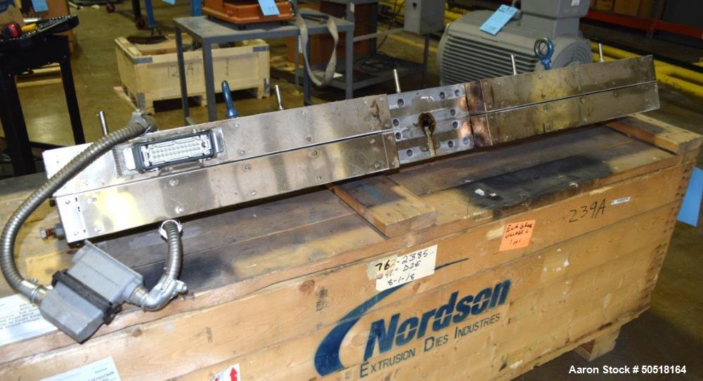 Used - EDI 60” Wide Sheet Extrusion Die, Back Center Feed with Adapter