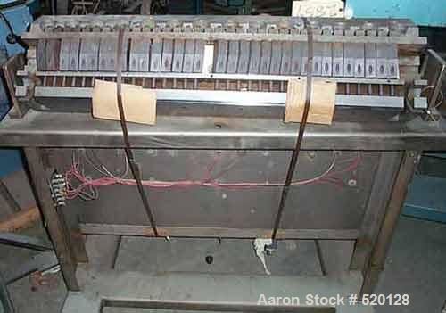 USED: EDI 36" wide sheet die, reported rebuilt. 3/4" back centerfeed, 230 volt, mounted on stand.