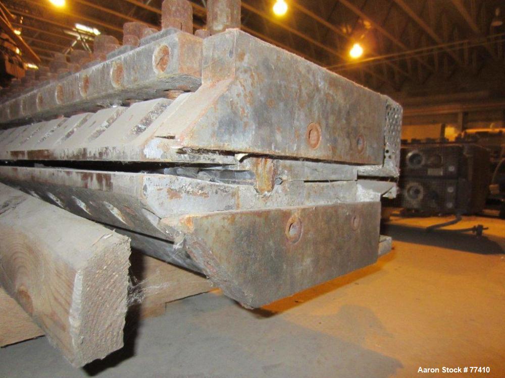 USED: EDI 66" wide H.D. sheet die. 3/4" diameter back center feed.