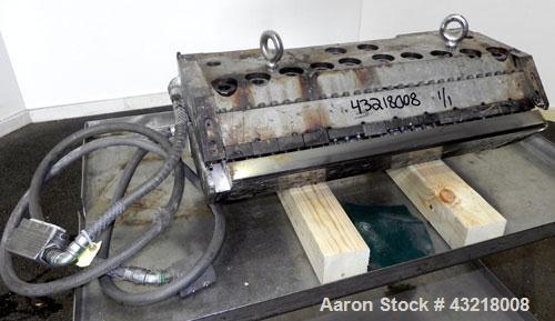 Used Production Components 28’’ Wide Flex Lip Sheet Die, Model AD. 1" Back center feed. 1/460 Volt,