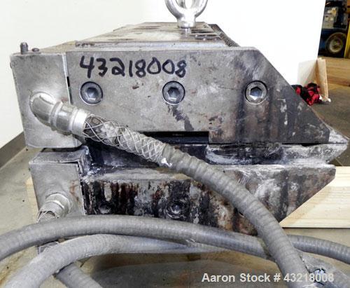 Used Production Components 28’’ Wide Flex Lip Sheet Die, Model AD. 1" Back center feed. 1/460 Volt,