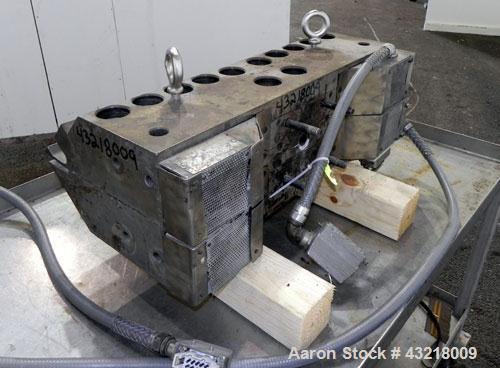 Used Allied Die 24’’ Wide Flex Lip Sheet Die, Model AD. 1" Back center feed. 1/460 Volt.