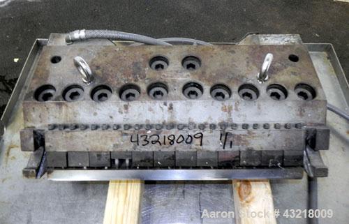 Used Allied Die 24’’ Wide Flex Lip Sheet Die, Model AD. 1" Back center feed. 1/460 Volt.