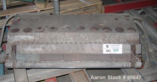 Used 24" Flex Lip Sheet Die. Flexible lower lip, removable upper lip, with approximate .040" to .060" thickness range.