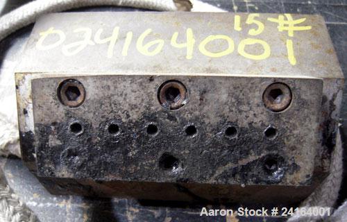 Used 6 Hole Strand Die, Carbon Steel. Approximate 1/2" diameter back center feed.