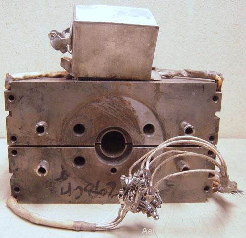 Used Sheet Die, Approximate 8-1/2" wide. 15-5 PH Stainless steel. 1" Back center feed.