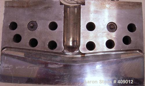 Used Sheet Die, Approximate 8-1/2" wide. 15-5 PH Stainless steel. 1" Back center feed.