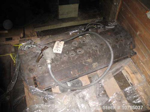 Used-Production Components 38" HD-75 Masterflex Sheet Die.  .010-.085 lip opening, 230 volts, 1.25" diameter rear material e...